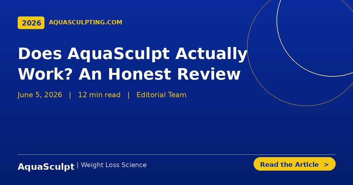 Does AquaSculpt actually work — honest evidence-based review of the Ice Water Hack supplement — AquaSculpting.com