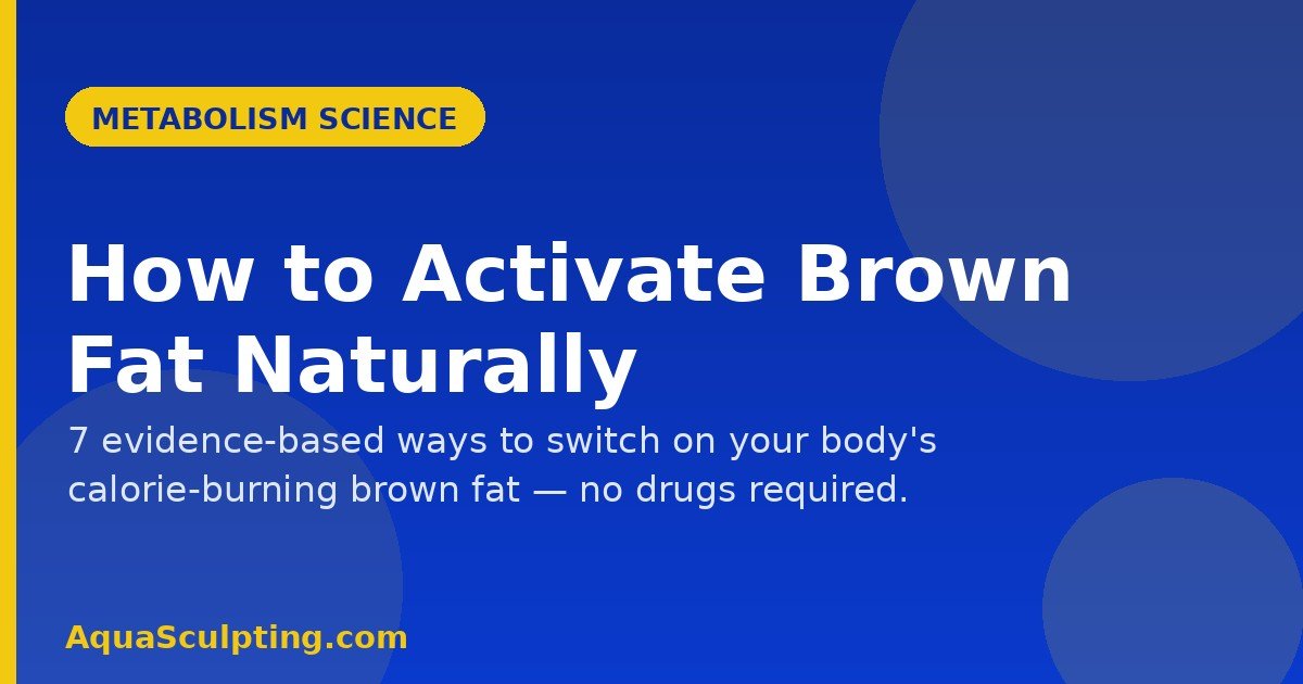 How to activate brown fat naturally — 7 proven ways — AquaSculpting.com