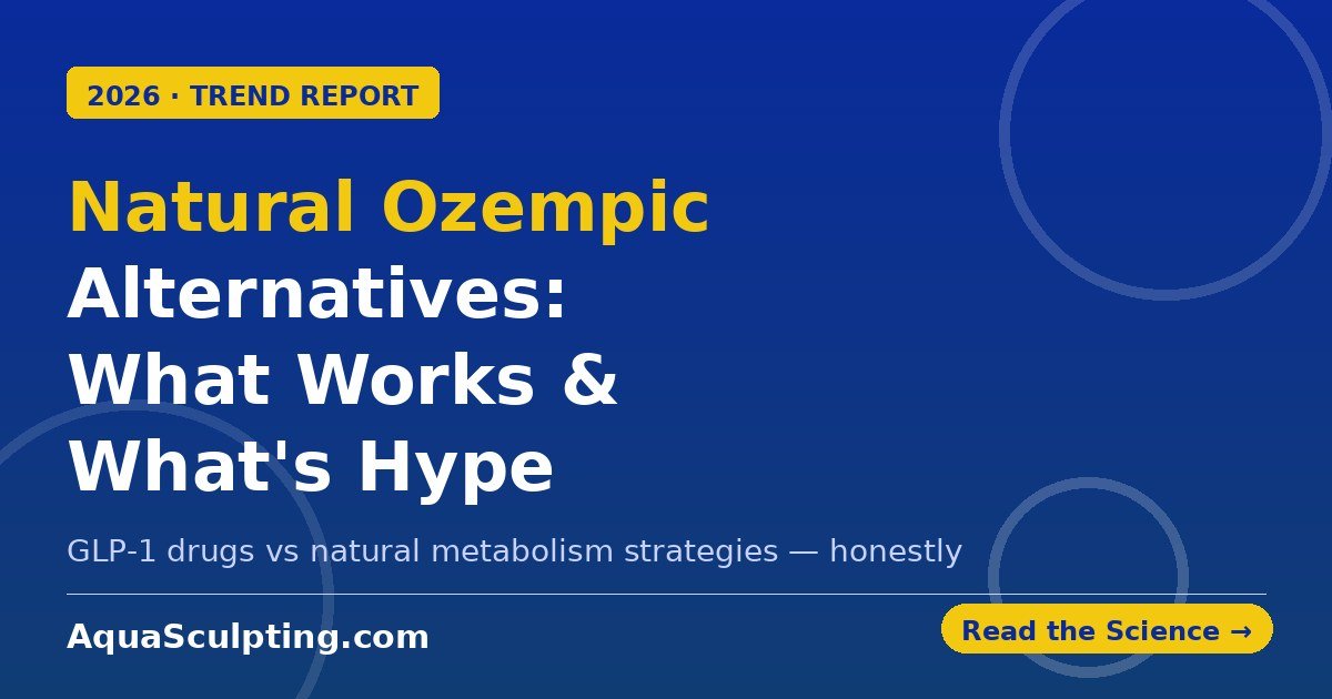Natural Ozempic alternatives 2026 — GLP-1 medications vs natural metabolism and appetite strategies