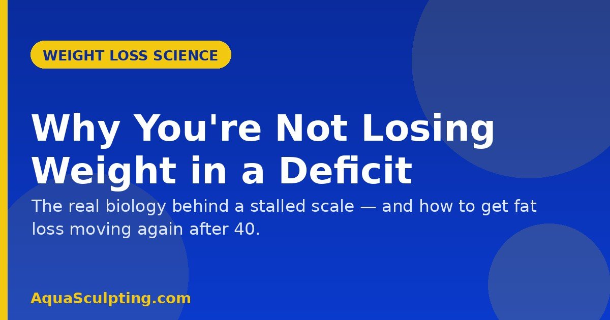 Why you're not losing weight in a calorie deficit — 8 real causes — AquaSculpting.com